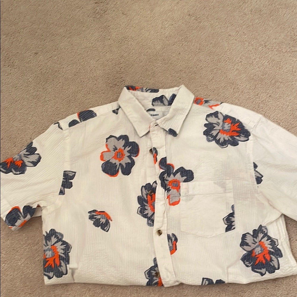 Old navy Floral Button-Up short sleeved Shirt